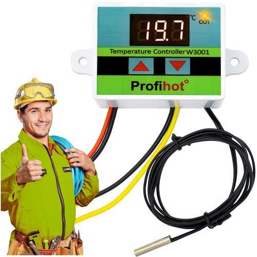 Digital led temperaturregler - digital,