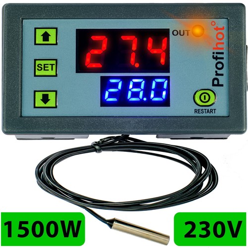 Digital led temperaturregler - led,