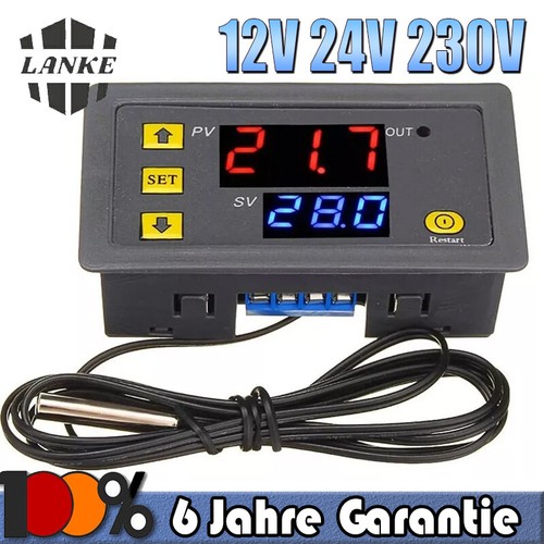 Digital led temperaturregler - led,