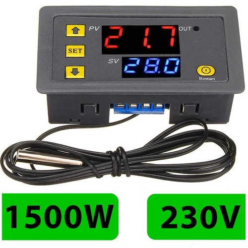 Digital led temperaturregler - digital,