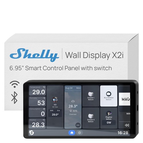 Shelly smart wall - display, wlan