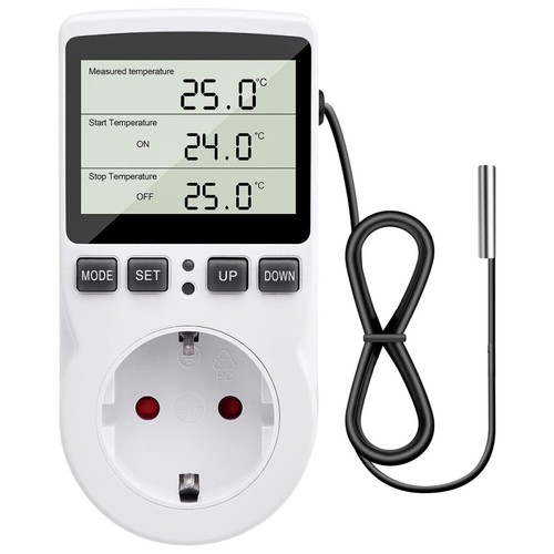 Digital led temperaturregler - led,